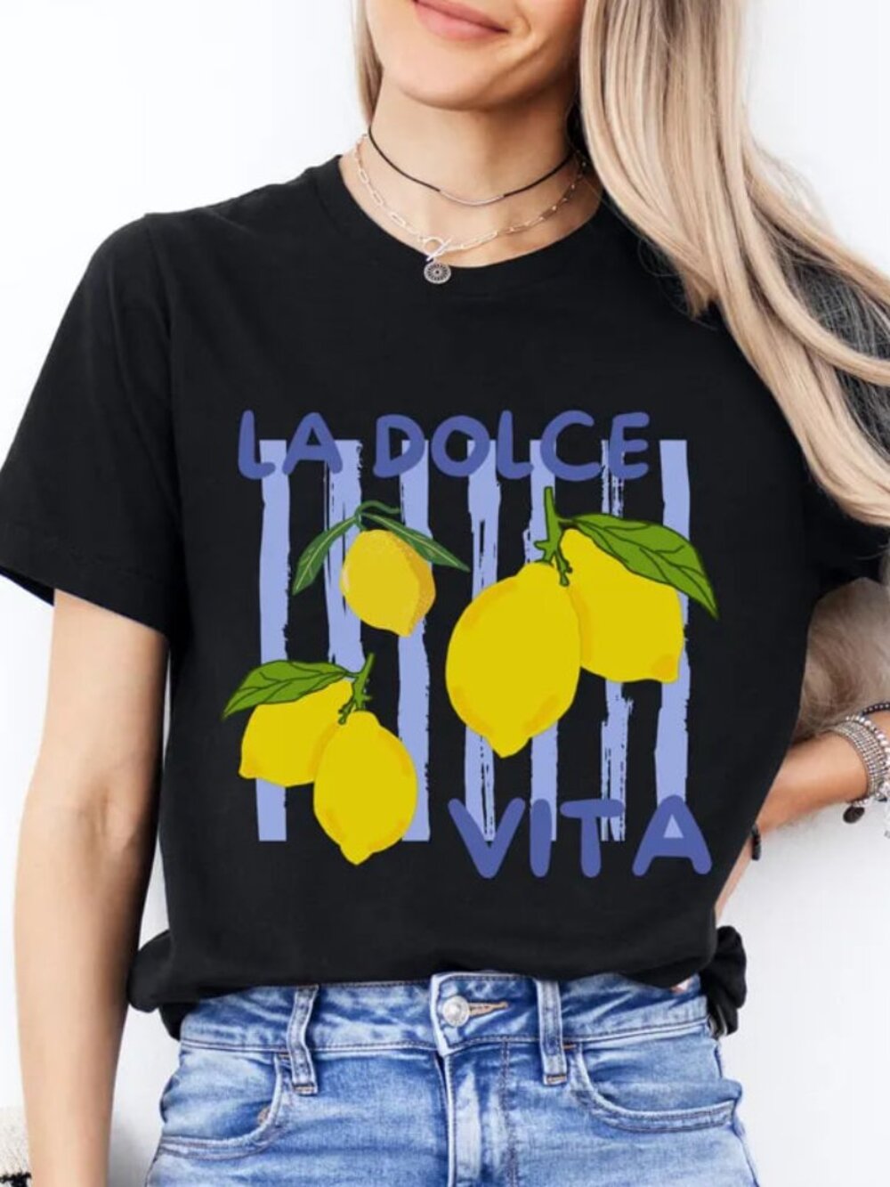 Graphic Lemon Shirt, Cute Summer Tee, Beach Vibes Shirt Gift
